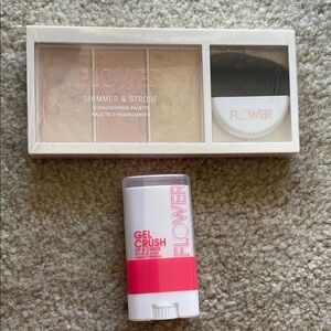 Flower Bundle! Highlighting Palette and Gel Crush Lip & Cheek Stick NIP Flawless